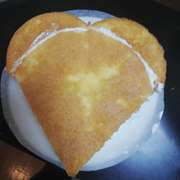 丸ケーキ型で作る 純白ハートケーキ レシピ 作り方 By さぴょん クックパッド