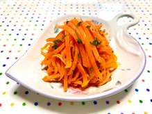 人参のレモン バターソテー 付け合わせ レシピ 作り方 By お料理ニャロメ クックパッド 簡単おいしいみんなのレシピが360万品