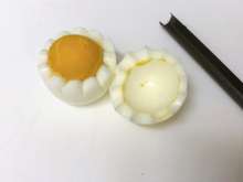 可愛い 茹で卵の飾り切り レシピ 作り方 By あおいうみ クックパッド 簡単おいしいみんなのレシピが357万品