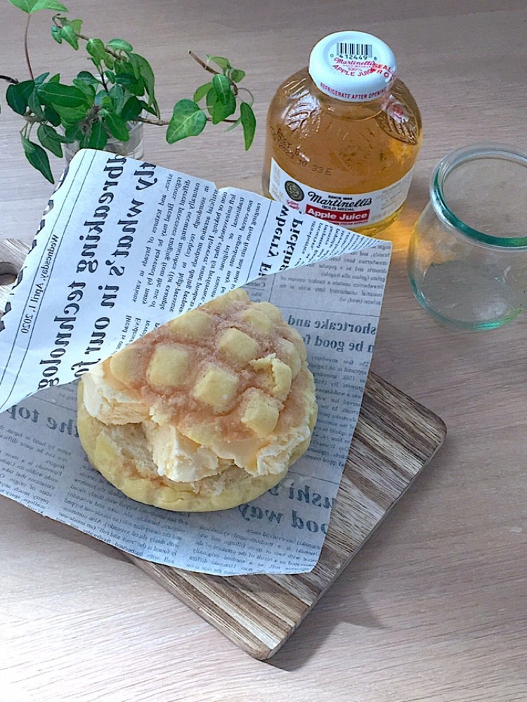 冷たく食べるアイスメロンパンカフェおやつ レシピ 作り方 By りいママpad クックパッド 簡単おいしいみんなのレシピが360万品