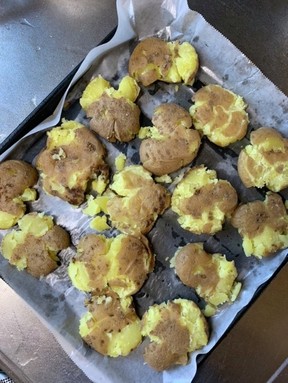 自家製スマッシュポテトのレシピ