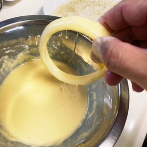 ビールバッターオニオンリングのレシピ