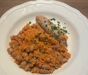 ヒラメのハーブ入りクスクス添え レシピ