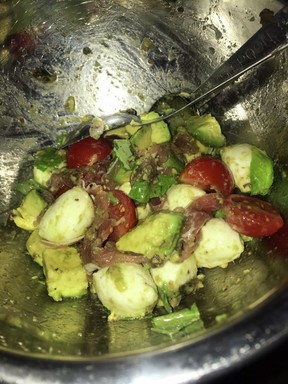 ポートベローマッシュルームのカプレーゼの詰め物 レシピ