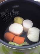 炊飯器で離乳食 初期 ゆで野菜 レシピ 作り方 By Erk0 クックパッド 簡単おいしいみんなのレシピが358万品