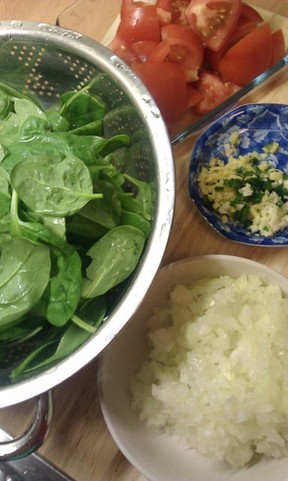 ほうれん草とひよこ豆のカレー レシピ