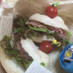 アボカドと生ハムのサンドイッチ