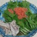 おつまみに最適！水菜と明太子のサラダ