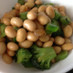 大豆とブロッコリー炒め…コンソメ…