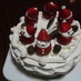 イチゴサンタのクリスマスケーキ