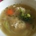 鶏団子と野菜の塩麹コンソメスープ