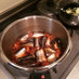 圧力鍋使用 骨まで食べられる秋刀魚の梅煮