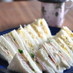 喫茶店の味♡ハムときゅうりのサンドイッチ