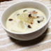 カリカリベーコンとかぶの豆乳スープ