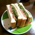 朝食＆ランチ❀春菊のBLTサンドイッチ