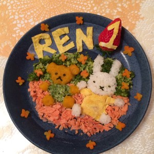 1歳のお誕生日に ミッフィープレート レシピ 作り方 By Ninaberry クックパッド 簡単おいしいみんなのレシピが355万品