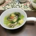 アサリと水菜とジャガイモのスープ。