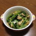 麺つゆで簡単に。小松菜と油揚げの煮浸し