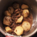 里芋と挽肉の煮物