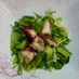 タコの水菜ときゅうりの中華サラダ♪