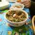 小松菜と豚ミンチの中華風☆丼