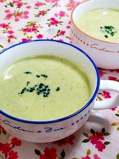 アスパラネギのクリームスープのレシピ