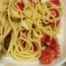 トマトとモッツアレラ冷製パスタカプレーゼ