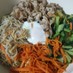 野菜たっぷりホットプレート鍋韓国ビピンパ