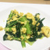 小松菜と卵の牡蠣油炒め