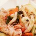 グリルチキンと彩り野菜のバルサミコソース