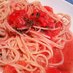 トマトの冷製スープパスタ