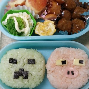 キャラ弁 マインクラフト クリーパー弁当のつくれぽ クックパッド 簡単おいしいみんなのレシピが352万品