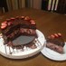苺ムースのチョコレートケーキ