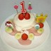家族で離乳食★簡単★1歳のお誕生日ケーキ