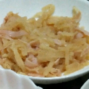 シンプル 大根ハムのきんぴら レシピ 作り方 By Tomoss クックパッド 簡単おいしいみんなのレシピが370万品