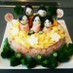 ひな祭りのちらし寿司ケーキ