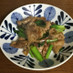 豚肉と小松菜のニンニク醤油炒め