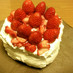低糖質　簡単　おからの苺のケーキ