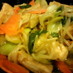 青梗菜と高野豆腐の中華炒め