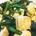豆腐とニラともやしの炒め物