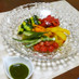 彩りグリル野菜のASIANバジルサラダ