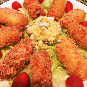 カニクリームコロッケ超簡単 バターなし レシピ 作り方 By Nakajiママ クックパッド 簡単おいしいみんなのレシピが360万品