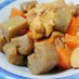 鶏肉とこんにゃくと根菜の味噌煮