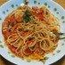 簡単★ナポリタン トマトのパスタ