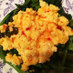 小松菜と卵のスイートチリソース和え