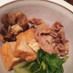 京都のお味・厚揚げと豚肉の煮物（白菜も）