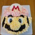 マリオの立体キャラケーキ