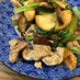 長芋と小松菜の炒め物