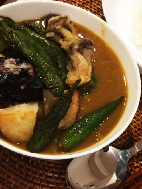 素揚げ野菜たっぷりのあっさりスープカレー レシピ 作り方 By コゲコゲパン クックパッド 簡単おいしいみんなのレシピが375万品