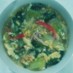 チンゲン菜とふわふわ玉子のスープ